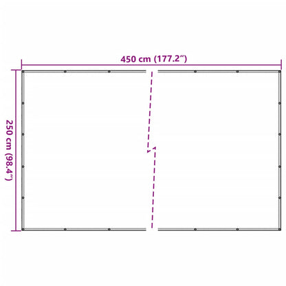 Rede de reboque PEAD 2,5x4,5 m preto