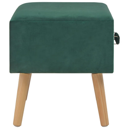 Mesas-de-cabeceira 2 pcs 40x35x40 cm veludo verde