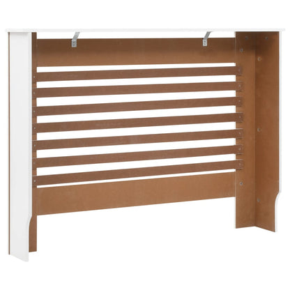 Cobertura de radiador 112x19x81,5 cm MDF branco