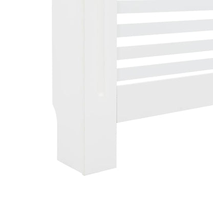 Cobertura de radiador 112x19x81,5 cm MDF branco