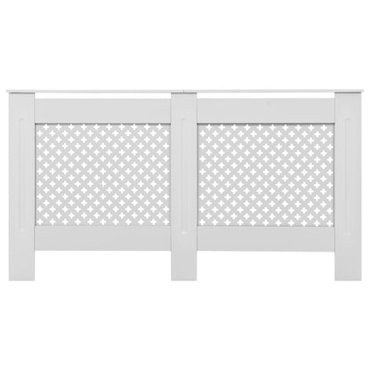 Cobertura de radiador 152x19x81,5 cm MDF branco