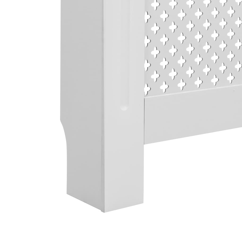 Cobertura de radiador 152x19x81,5 cm MDF branco