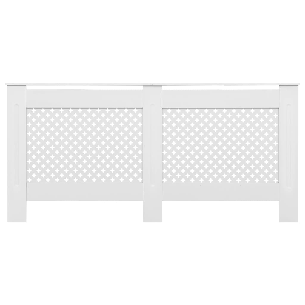 Cobertura de radiador 172x19x81,5 cm MDF branco