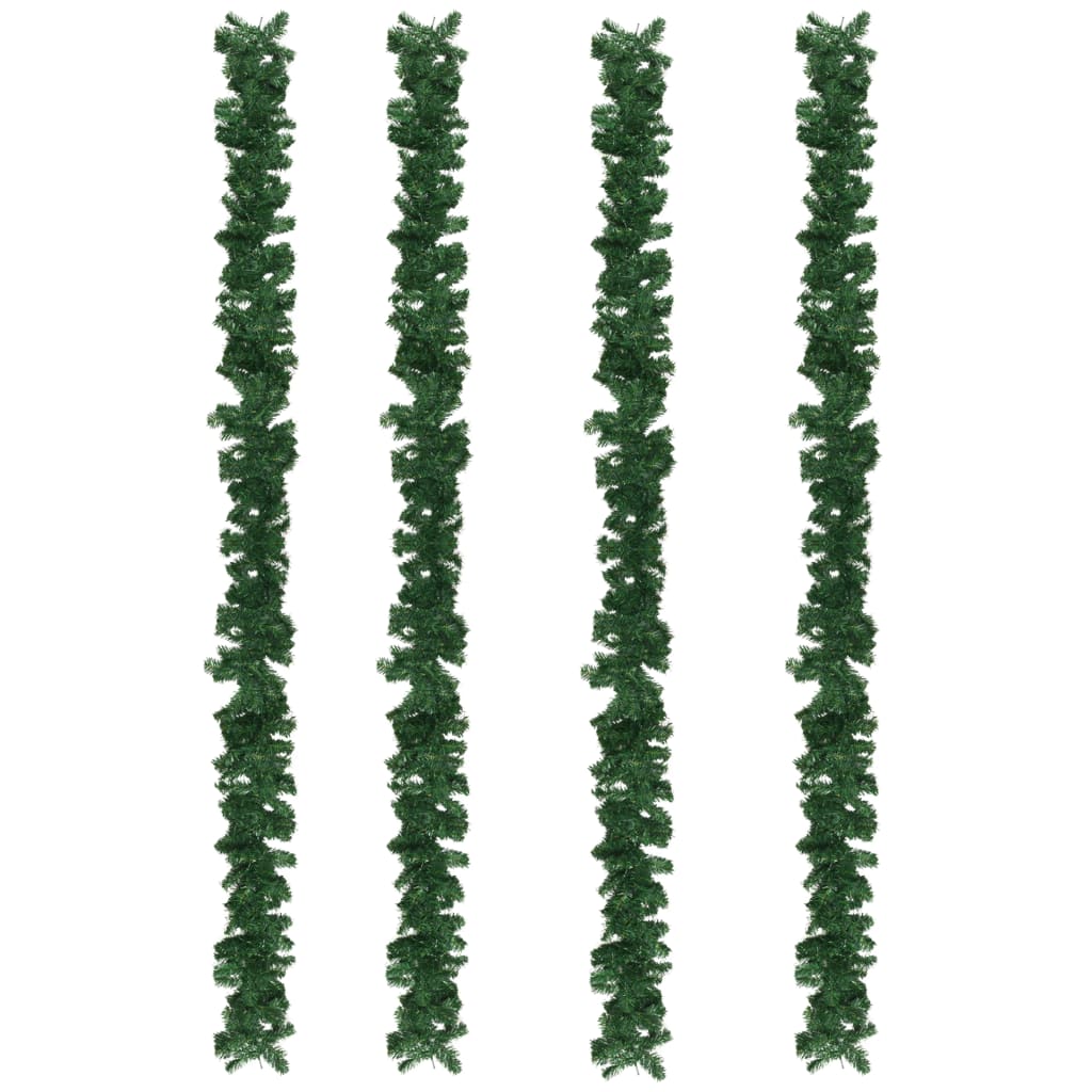 Grinalda de Natal 4 pcs 270 cm PVC verde