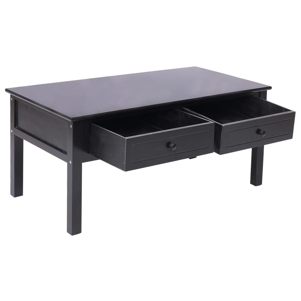 Mesa de centro 100x50x45 cm madeira preto