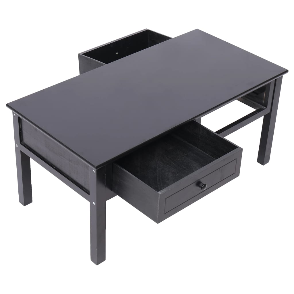 Mesa de centro 100x50x45 cm madeira preto