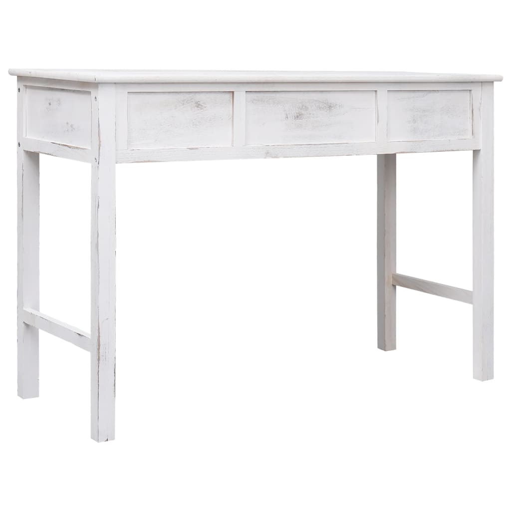 Mesa consola 110x45x76 cm madeira branco antigo