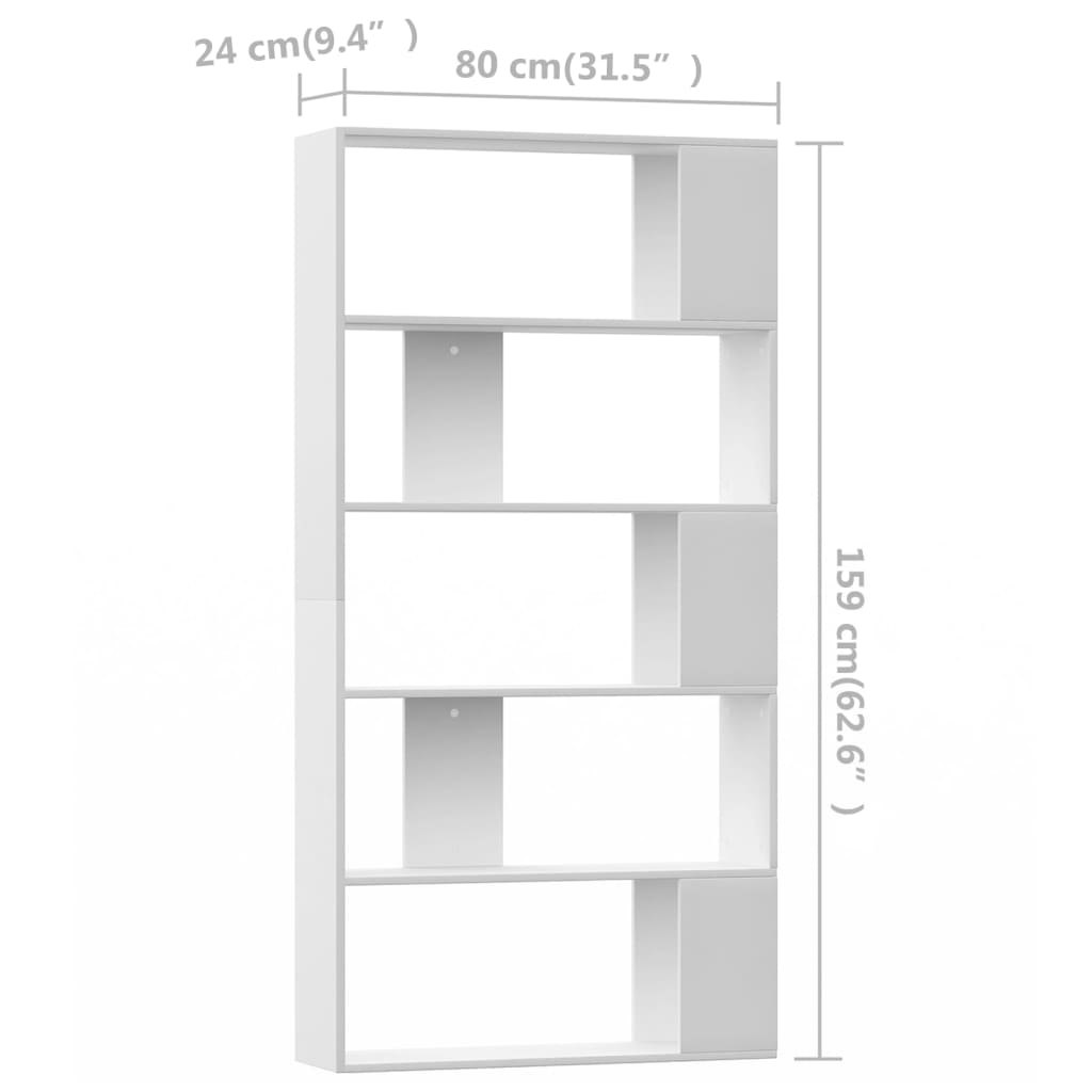 Estante/divisória 80x24x159 cm contraplacado branco