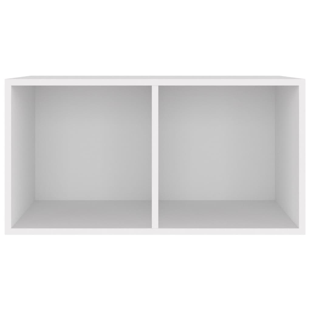 Caixa para discos vinil 71x34x36 cm derivados de madeira branco