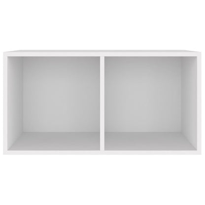 Caixa para discos vinil 71x34x36 cm derivados de madeira branco