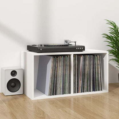 Caixa para discos vinil 71x34x36 cm derivados de madeira branco