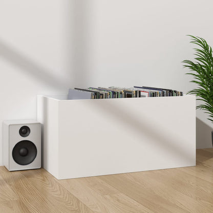 Caixa para discos vinil 71x34x36 cm derivados de madeira branco