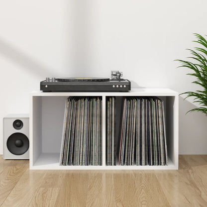 Caixa para discos vinil 71x34x36 cm derivados de madeira branco