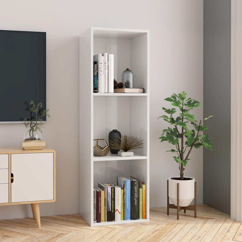 Estante Loker de 114 cm - Branco Brilhante - Design Moderno