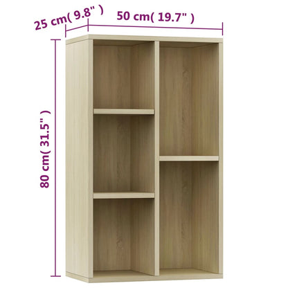 Estante/aparador 50x25x80 cm contraplacado cor carvalho sonoma