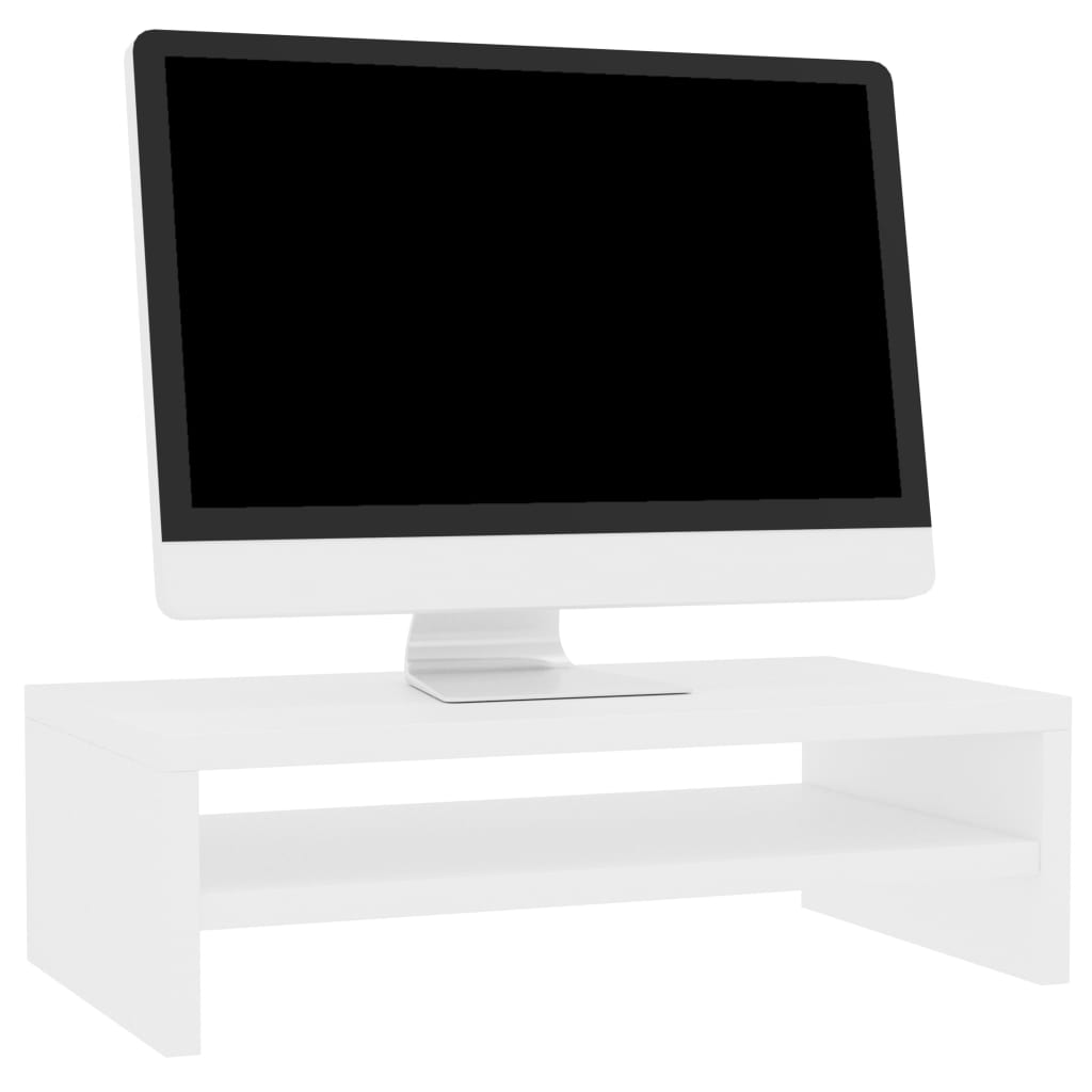 Suporte para monitor 42x24x13 cm contraplacado branco