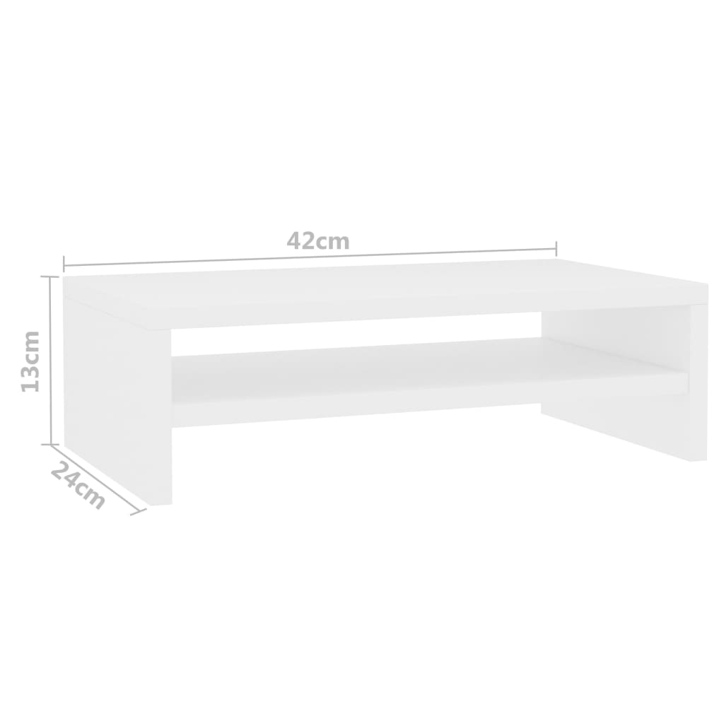 Suporte para monitor 42x24x13 cm contraplacado branco