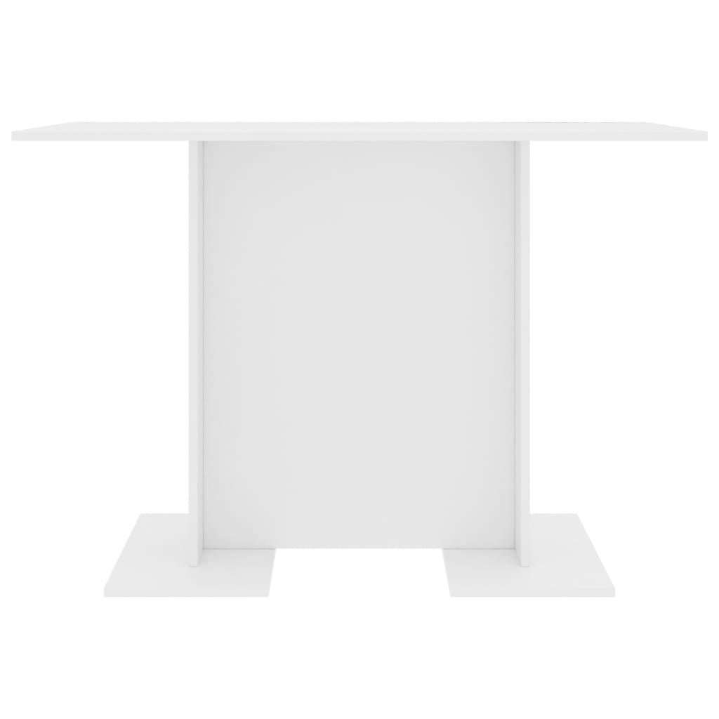 Mesa de jantar 110x60x75 cm contraplacado branco