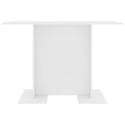 Mesa de jantar 110x60x75 cm contraplacado branco