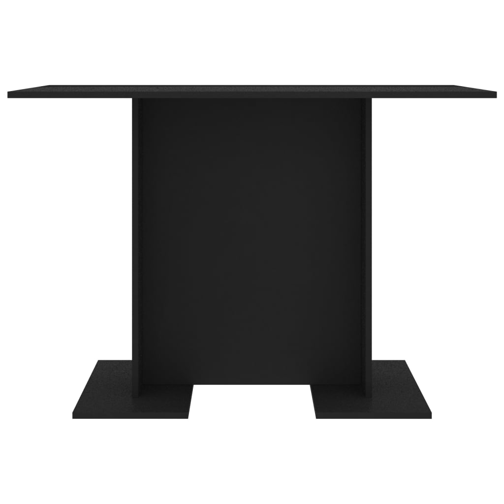 Mesa de jantar 110x60x75 cm contraplacado preto