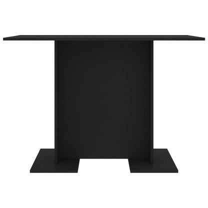 Mesa de jantar 110x60x75 cm contraplacado preto