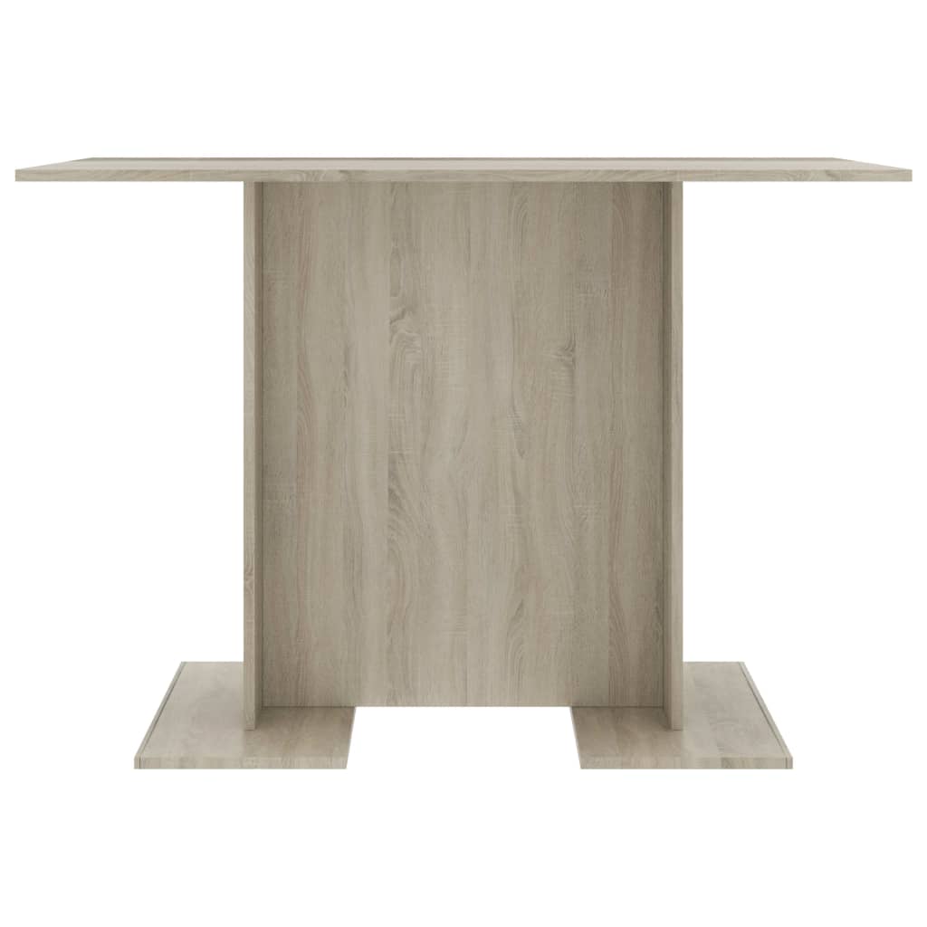 Mesa de jantar 110x60x75 cm contraplacado carvalho sonoma