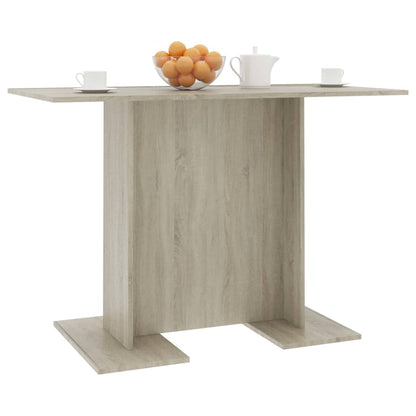 Mesa de jantar 110x60x75 cm contraplacado carvalho sonoma