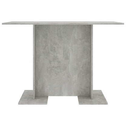 Mesa de jantar 110x60x75 cm contraplacado cinzento cimento