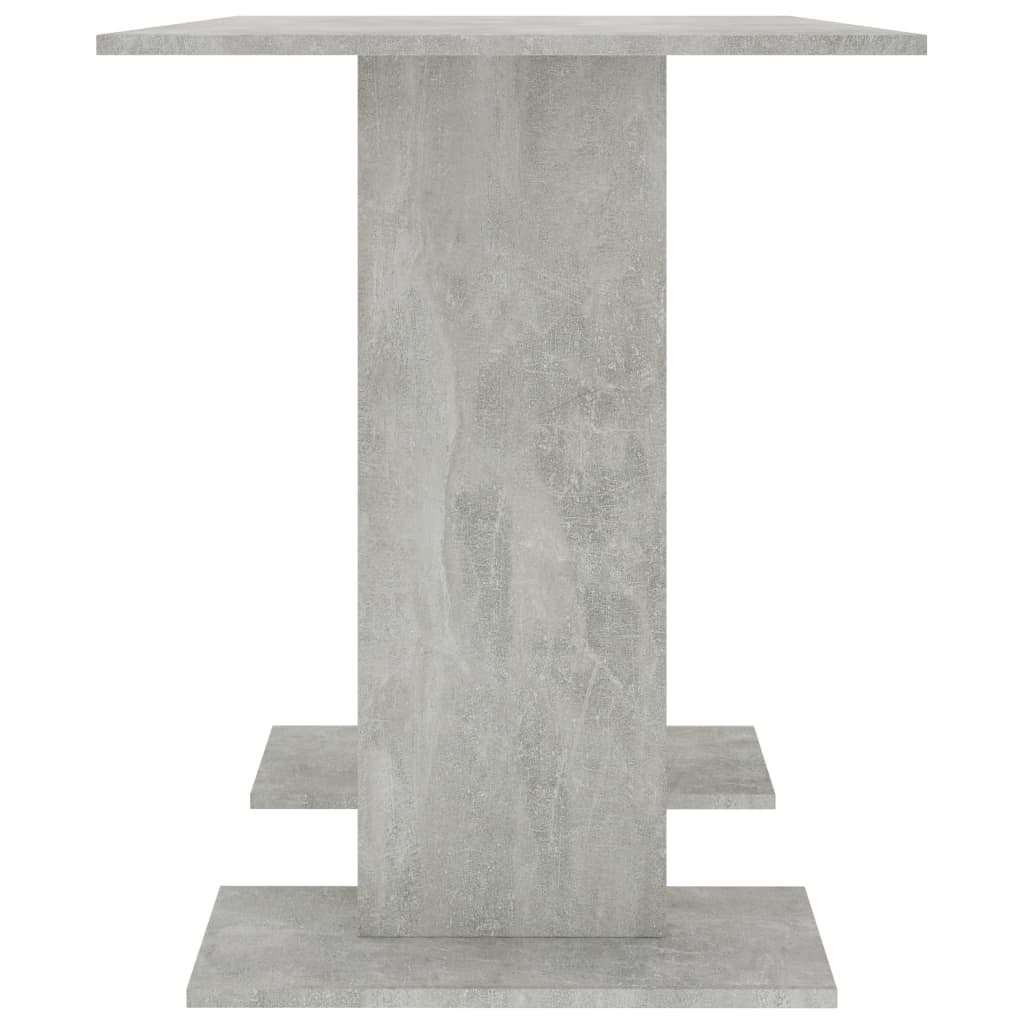 Mesa de jantar 110x60x75 cm contraplacado cinzento cimento