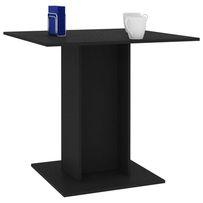 Mesa de jantar 80x80x75 cm contraplacado preto