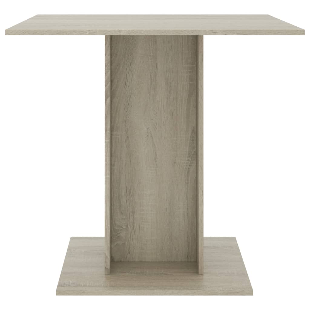 Mesa de jantar 80x80x75 cm contraplacado carvalho sonoma