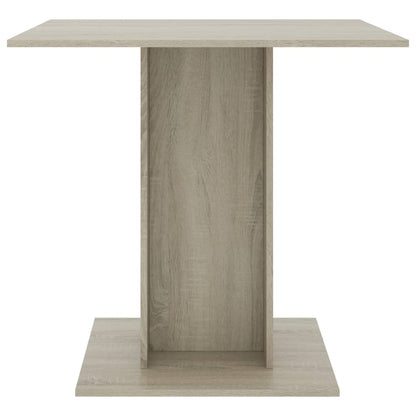 Mesa de jantar 80x80x75 cm contraplacado carvalho sonoma