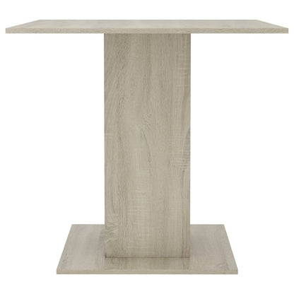 Mesa de jantar 80x80x75 cm contraplacado carvalho sonoma