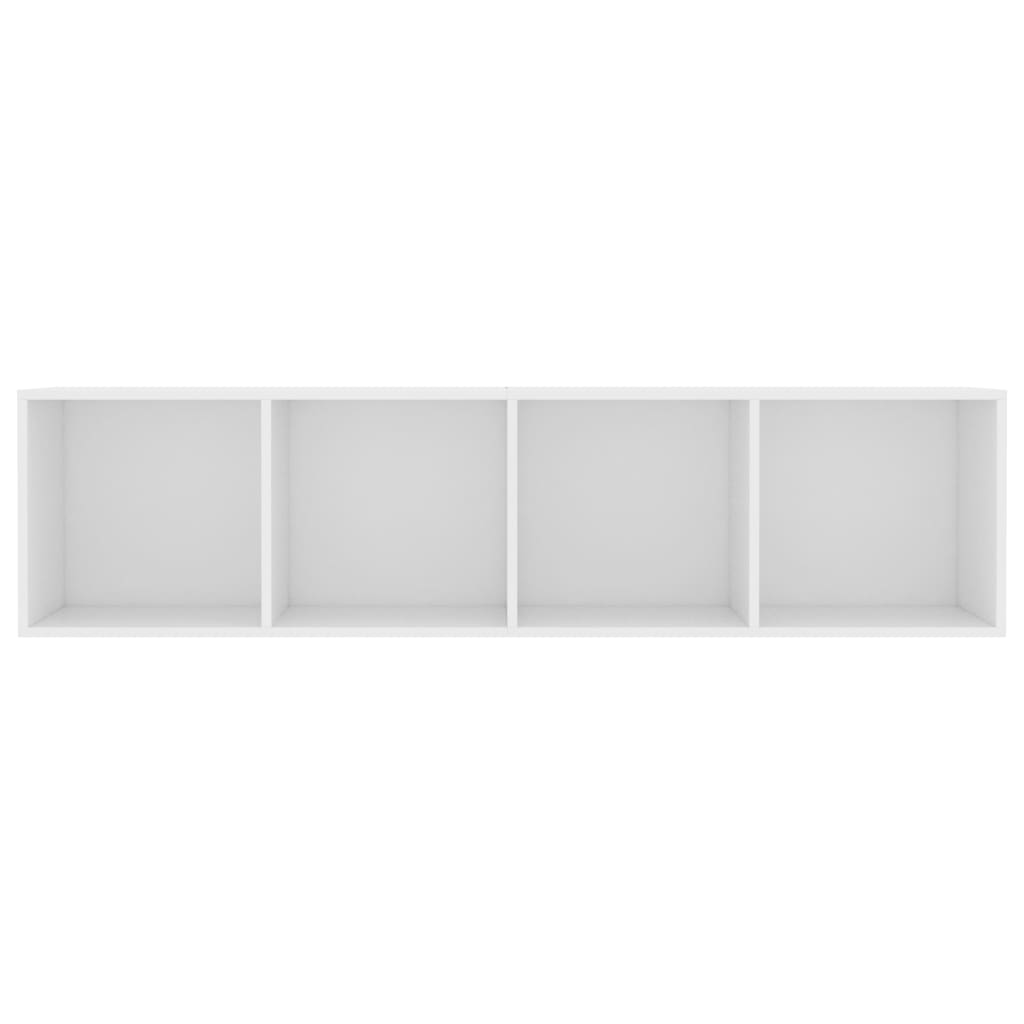 Estante/móvel de TV 143x30x36 cm contraplacado branco