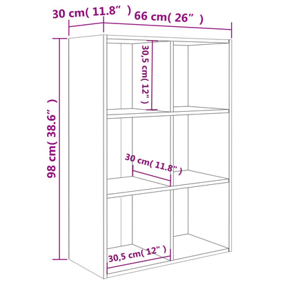 Estante/aparador 66x30x97,8 cm contraplacado branco