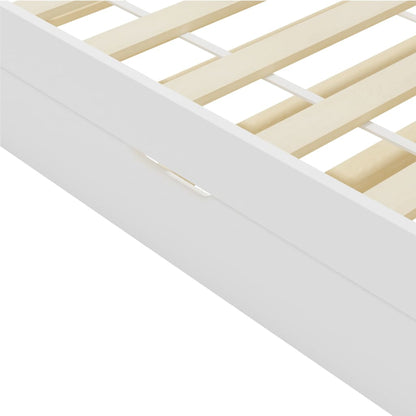 Estrutura sofá-cama de puxar madeira de pinho 90x200 cm branco