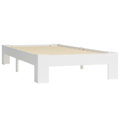 Estrutura de cama 90x200 cm pinho maciço branco