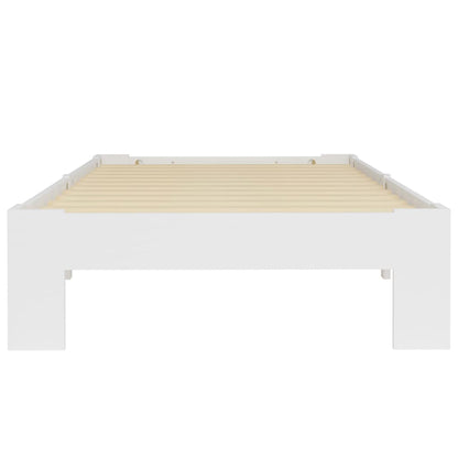 Estrutura de cama 90x200 cm pinho maciço branco