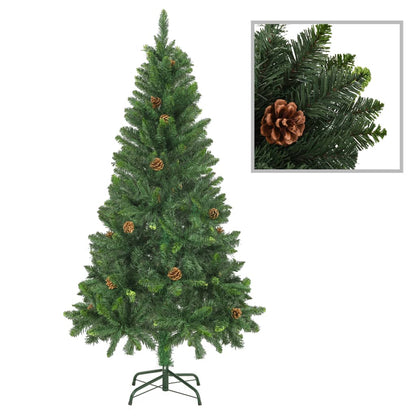 Árvore de Natal artificial com pinhas 150 cm verde