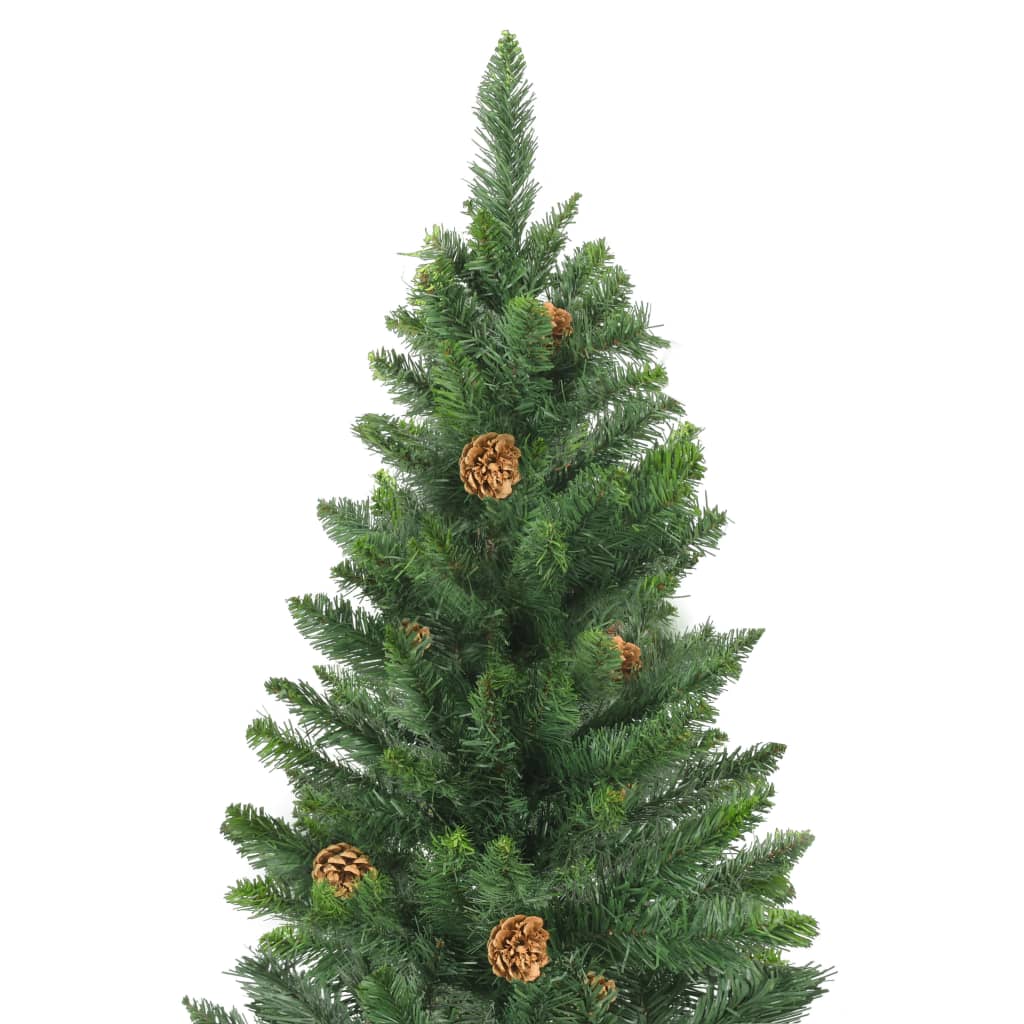 Árvore de Natal artificial com pinhas 150 cm verde