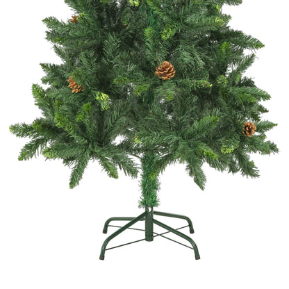 Árvore de Natal artificial com pinhas 150 cm verde