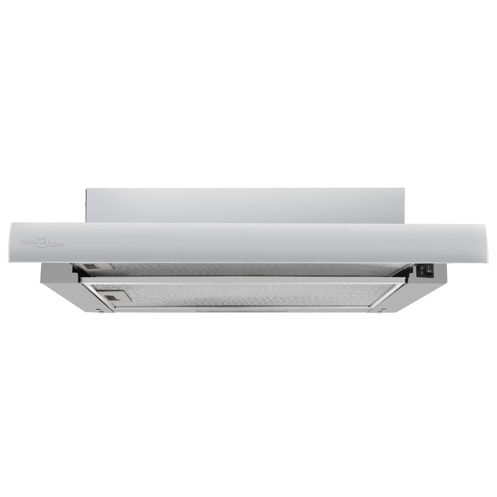 Exaustor Embutido Fino com Luz LED em Inox e Aluminio - 480 m³/h - Design Moderno