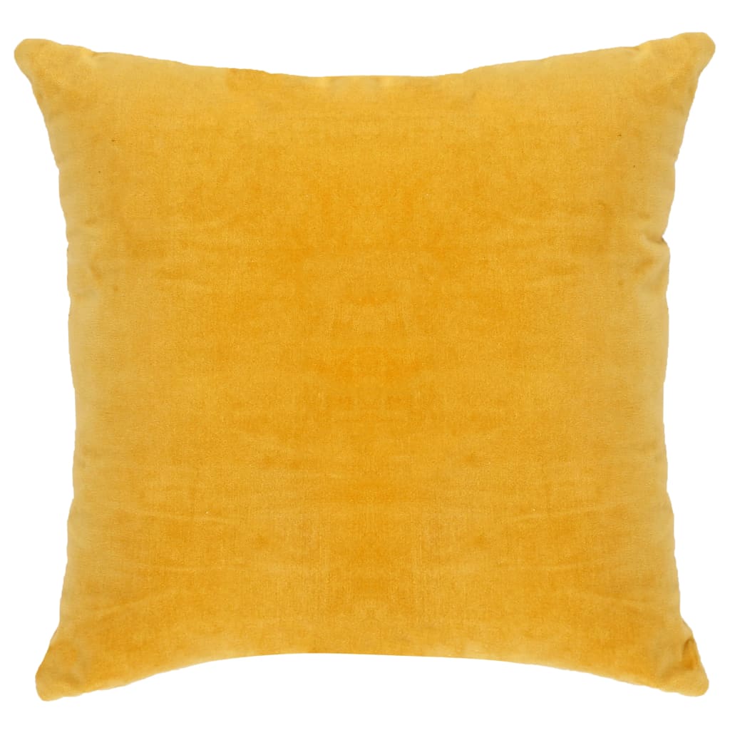 Almofadões veludo de algodão 2 pcs 45x45 cm amarelo