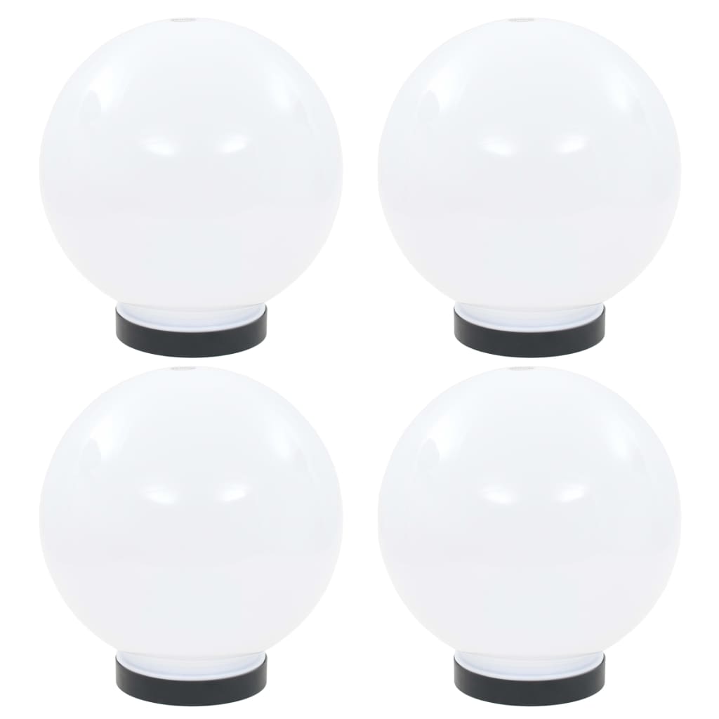 Candeeiros esféricos LED 4 pcs 20 cm PMMA