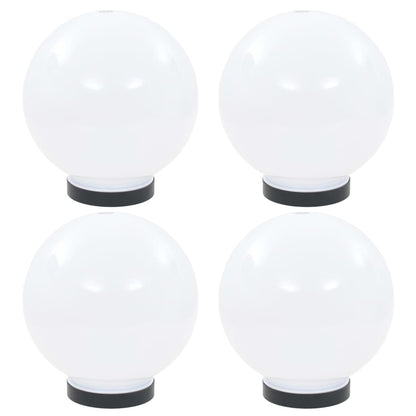 Candeeiros esféricos LED 4 pcs 20 cm PMMA