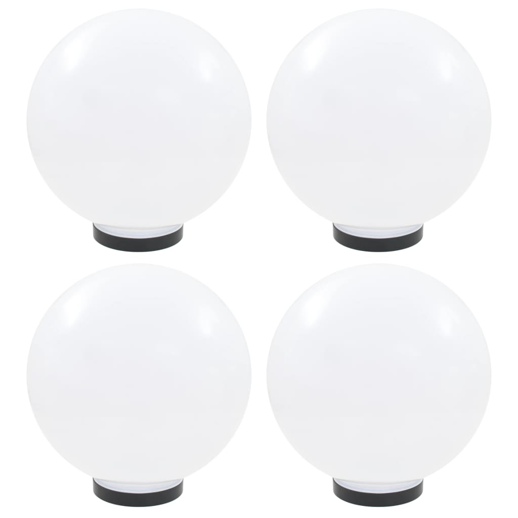 Candeeiros esféricos LED 4 pcs 30 cm PMMA