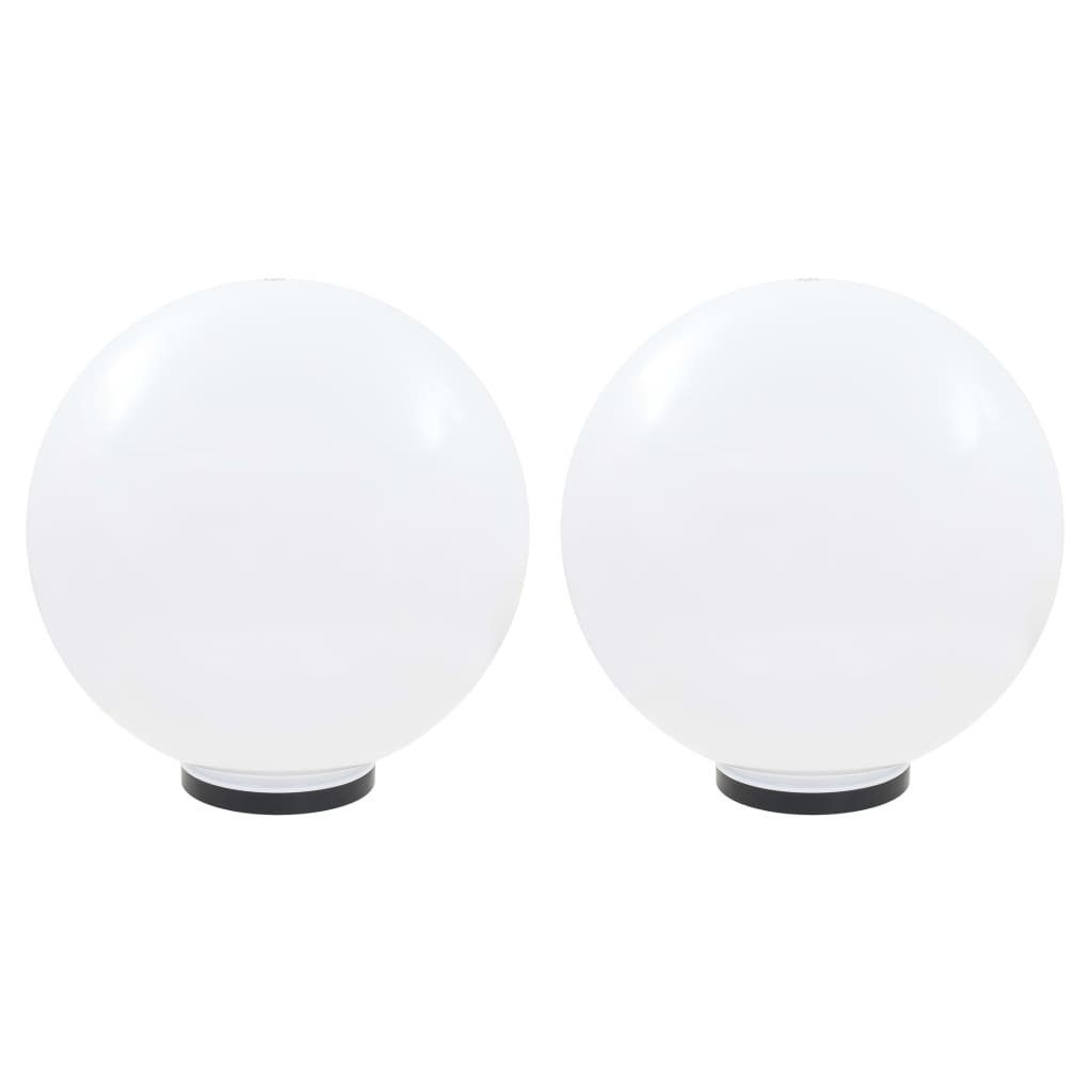 Candeeiros esféricos LED 2 pcs 50 cm PMMA