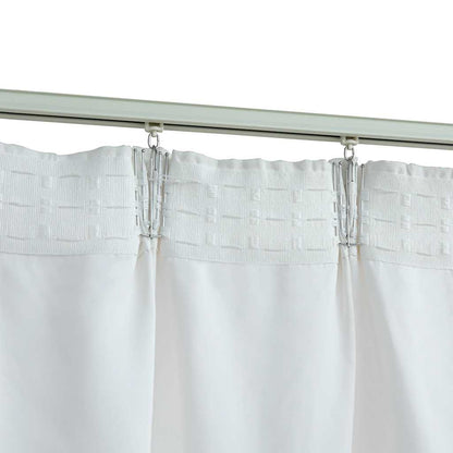 Cortinas blackout com ganchos 2 pcs 140x175 cm branco sujo