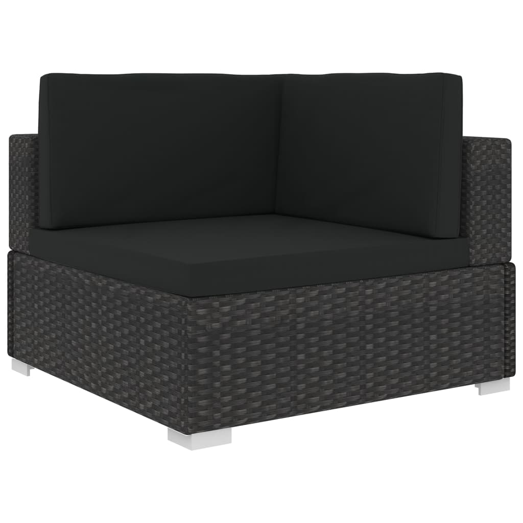 Conjunto Lounge Lubish de Jardim em Vime - Sofá e Mesa de Centro - Design Moderno