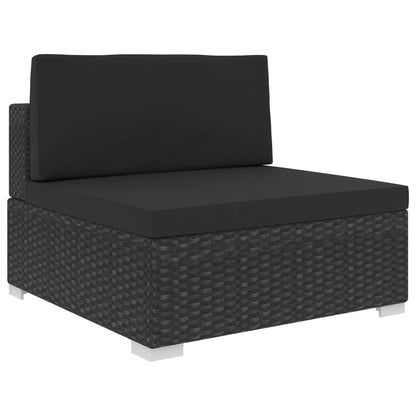 Conjunto Lounge Lubish de Jardim em Vime - Sofá e Mesa de Centro - Design Moderno